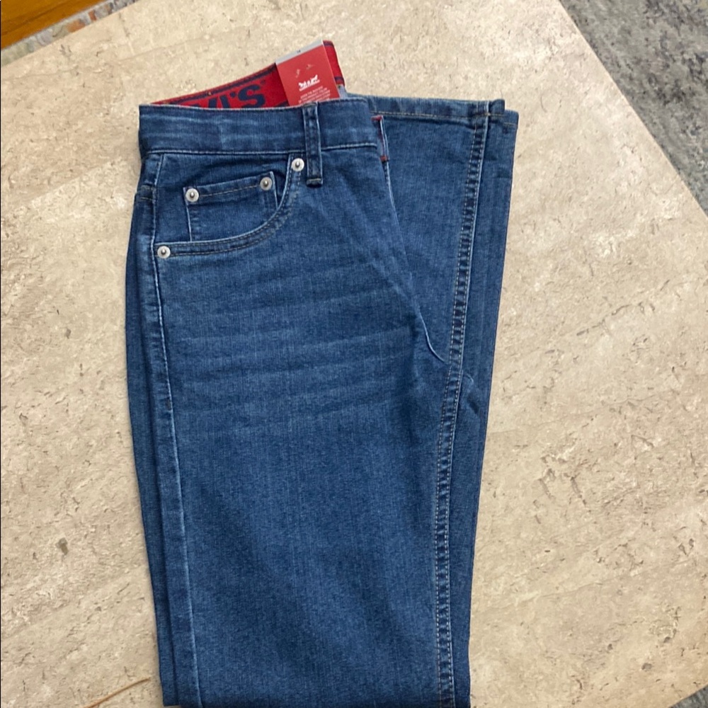 Levi's Blue Straight Jeans Girls Sz 14. W27/29L. NWT